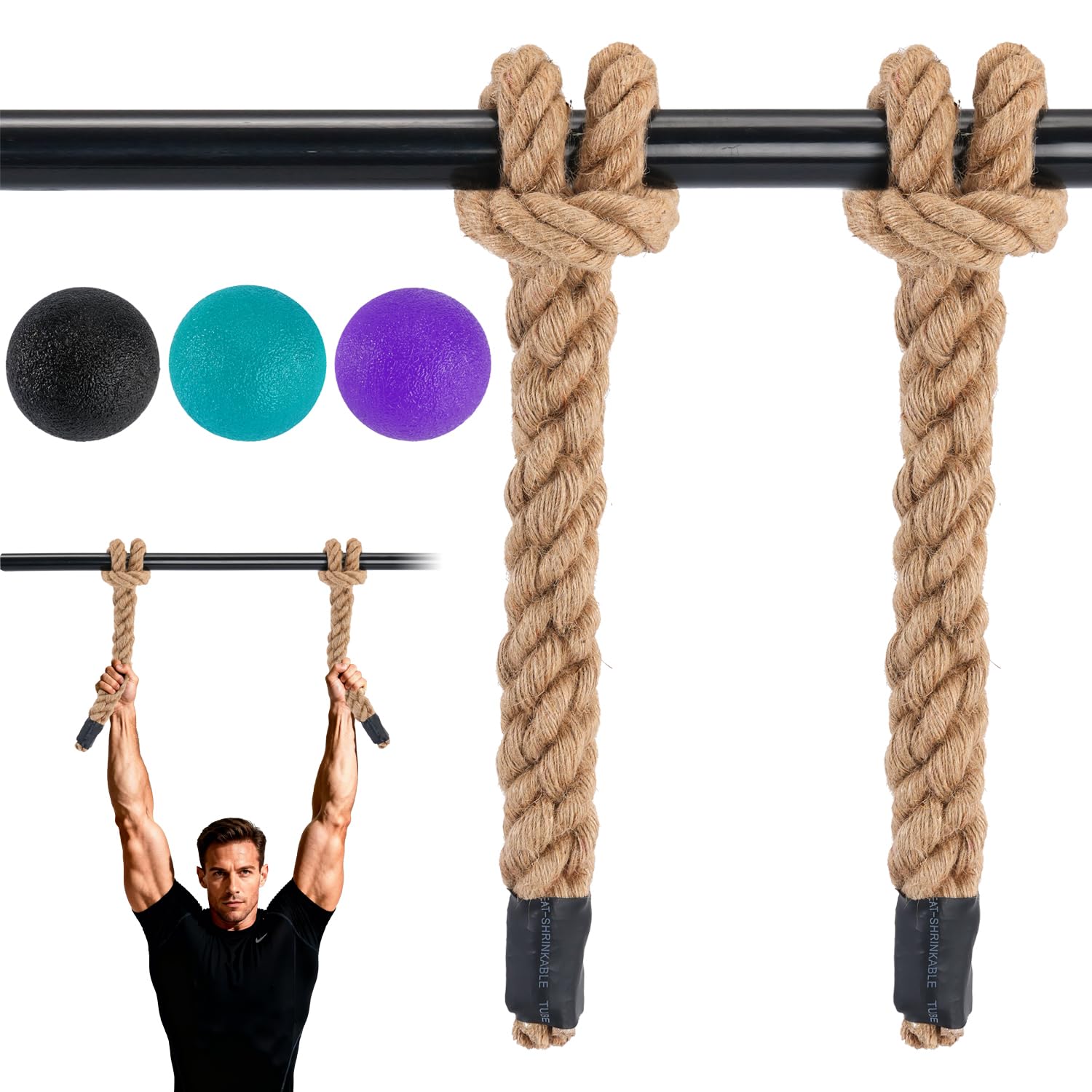 Gnomdcer Rope Grips for Pull Ups