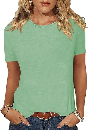 iGENJUN Womens Basic Slub T-Shirts Long Sleeve V Neck Tees for Women Lightweight Soft Casual Fall Tops