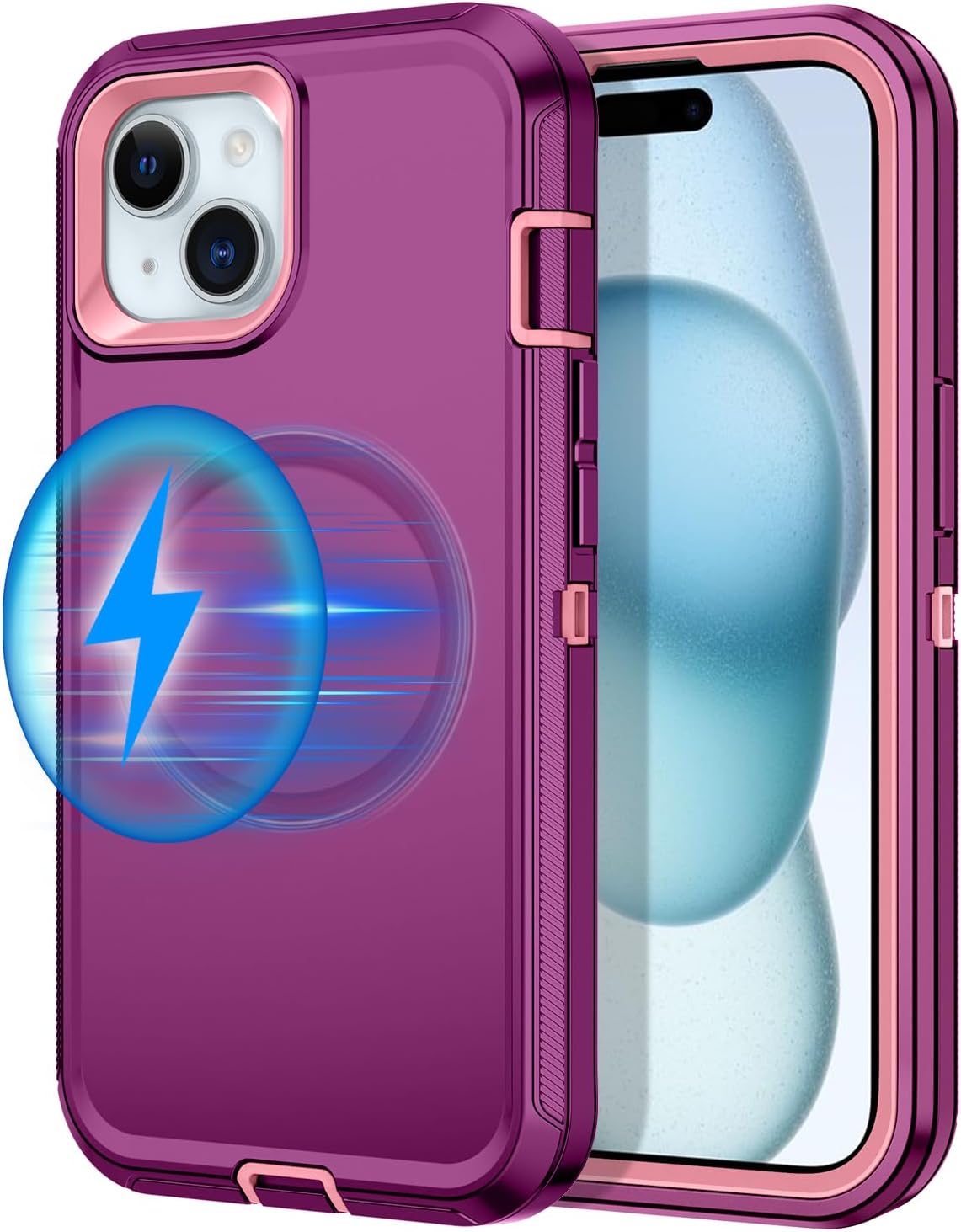 IHONVA for iPhone 13 Case,iPhone 14 Case,iPhone 15 Case