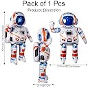 Rozi Decoration Astronaut Foil Balloon Large Size Space Theme Decoration, 1 Pcs Giant Astronaut Balloon for Kids Birthday Party, Space Theme Party Supplies gallery image