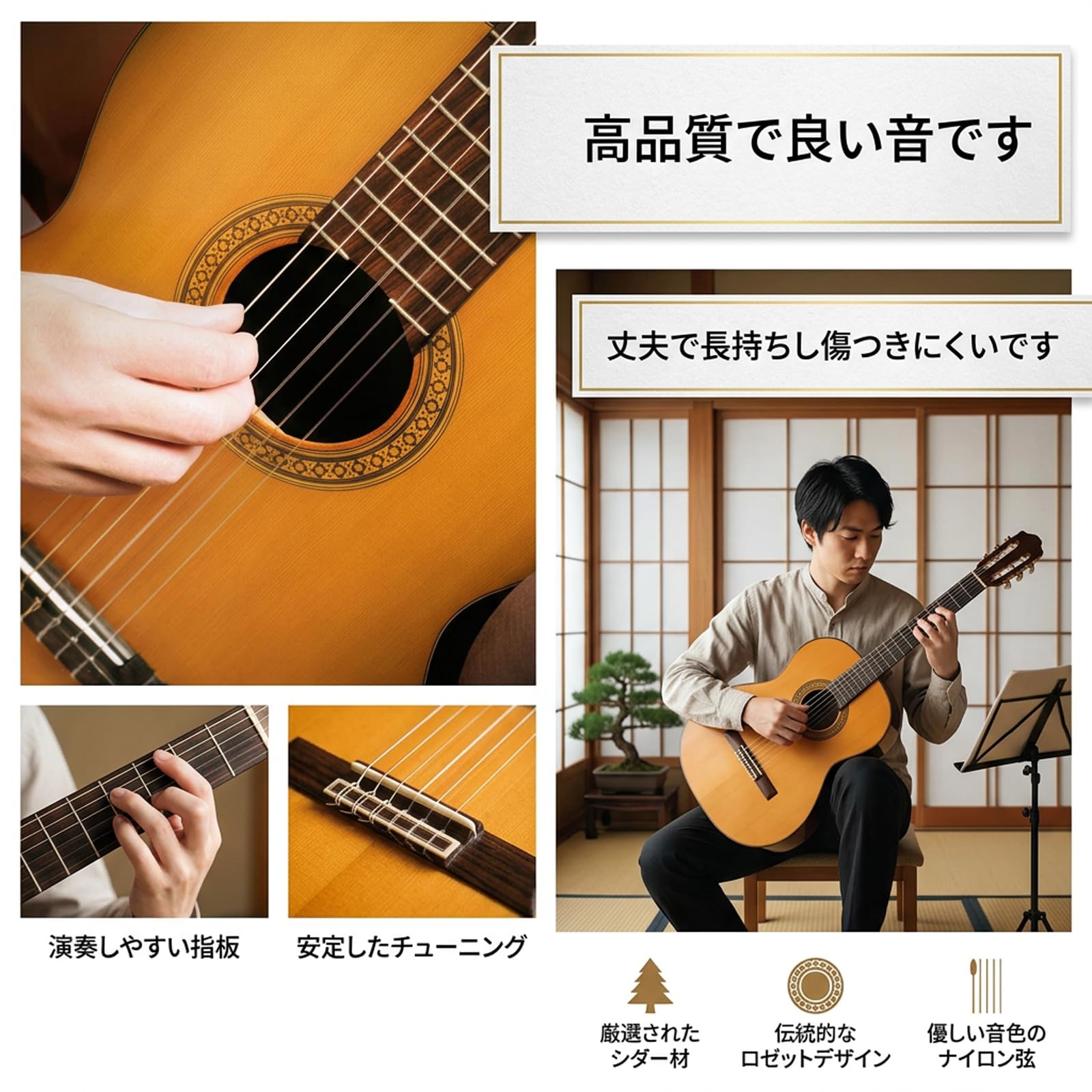 Amazon.co.jp: YINKE アコースティックギター弦 ギターの交換用弦 3