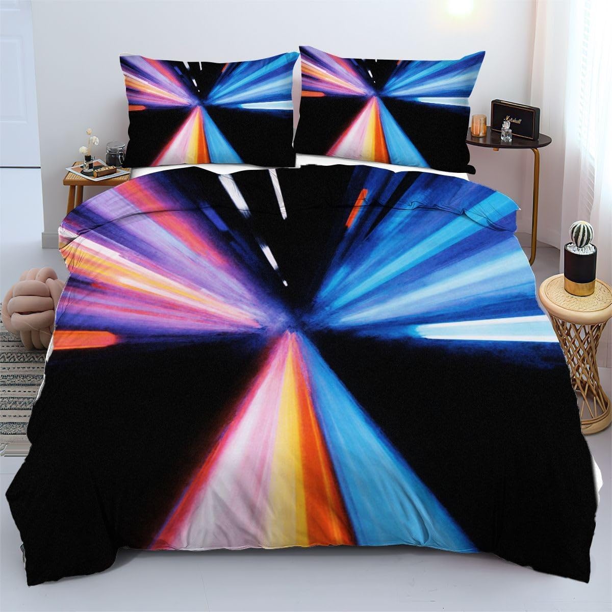 Housse de couette 90x190 cm illuminant la chambre enfant d'une douce lumière
