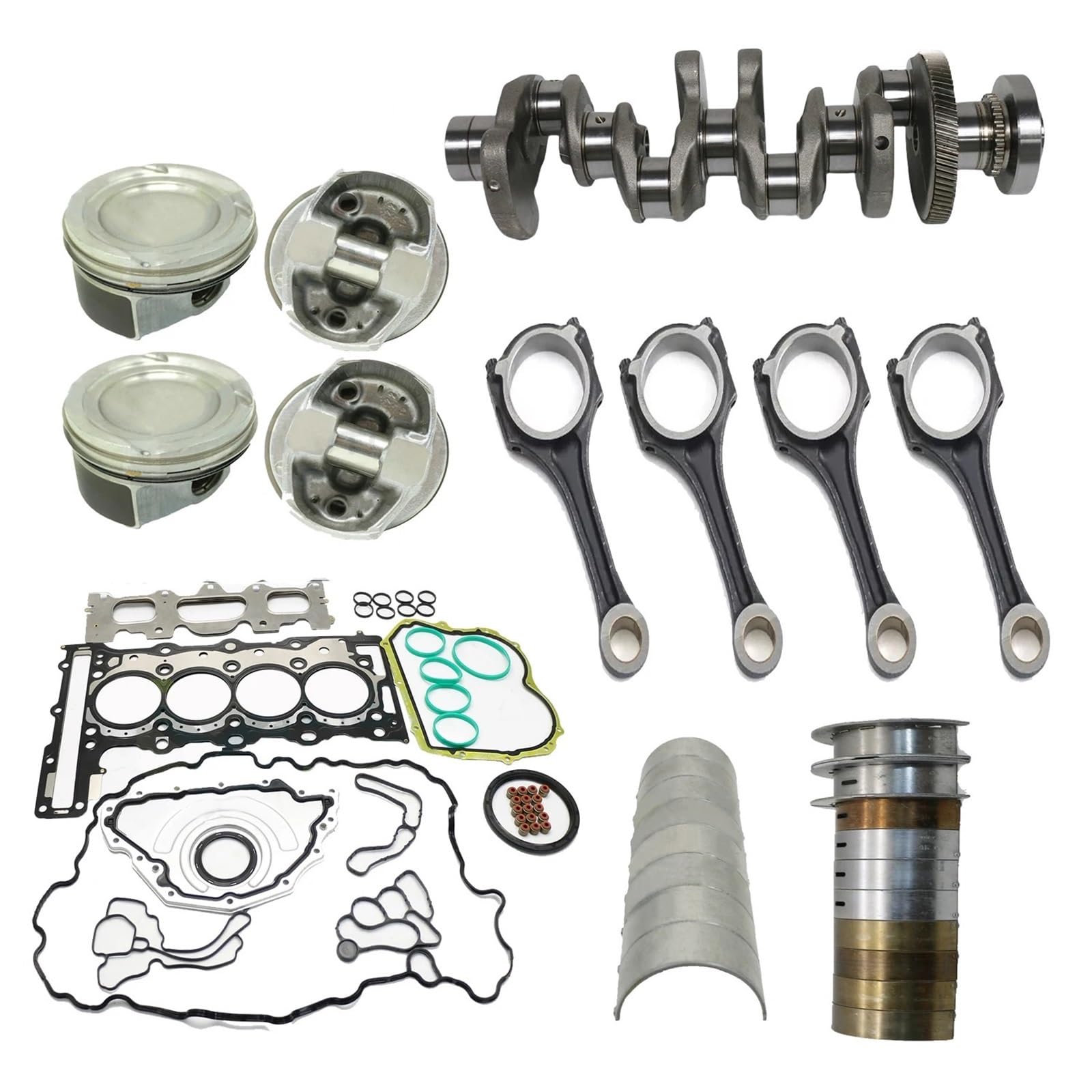 1 Set Kit di revisione ricostruzione albero motore Biella compatibile per ricambi auto -Benz M254.920