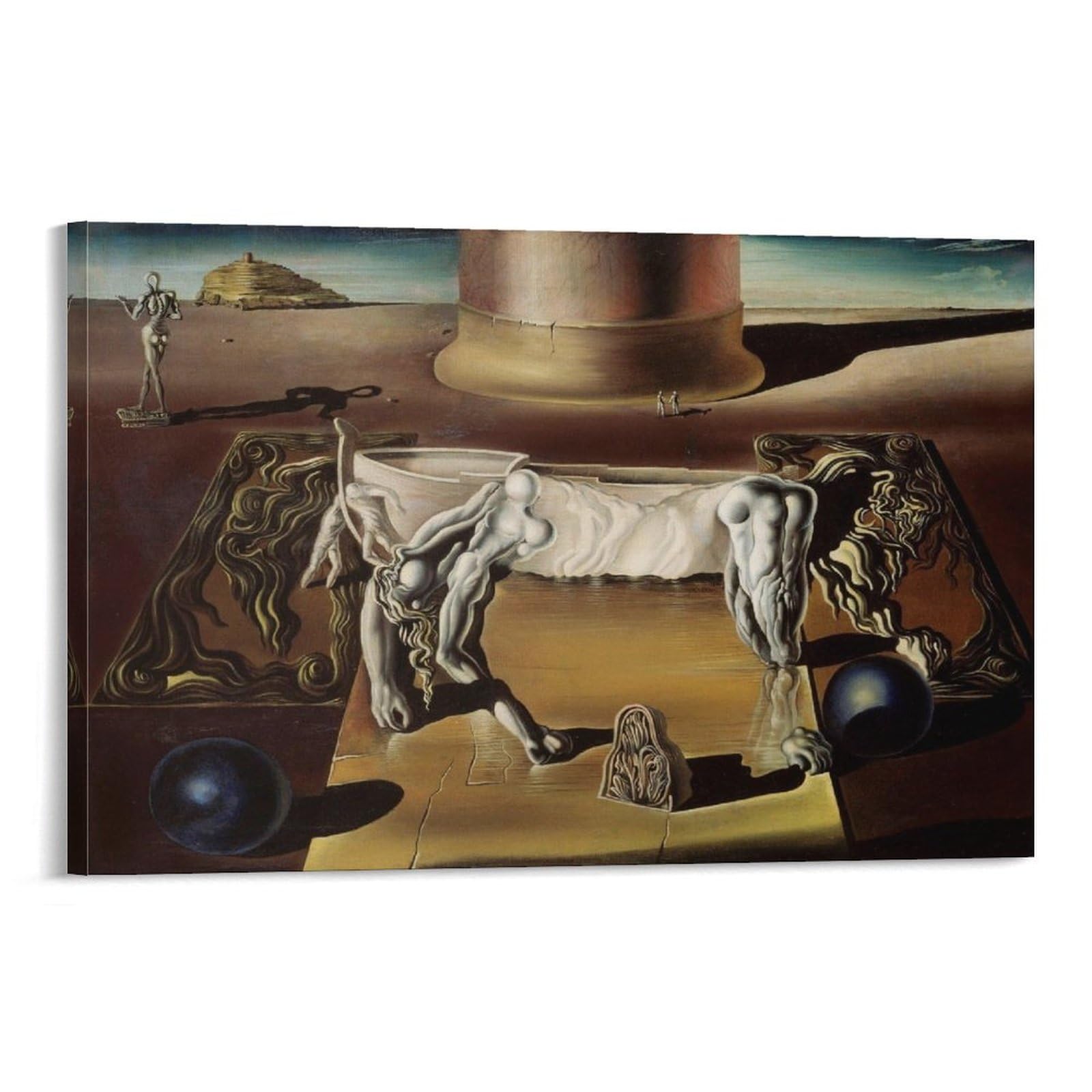 Salvador Dali Wall Art Prints 《Midnight in Paris》 Art Poster Poster Painting Canvas Wall Art Living Room Posters Painting 12x18inch(30x45cm)
