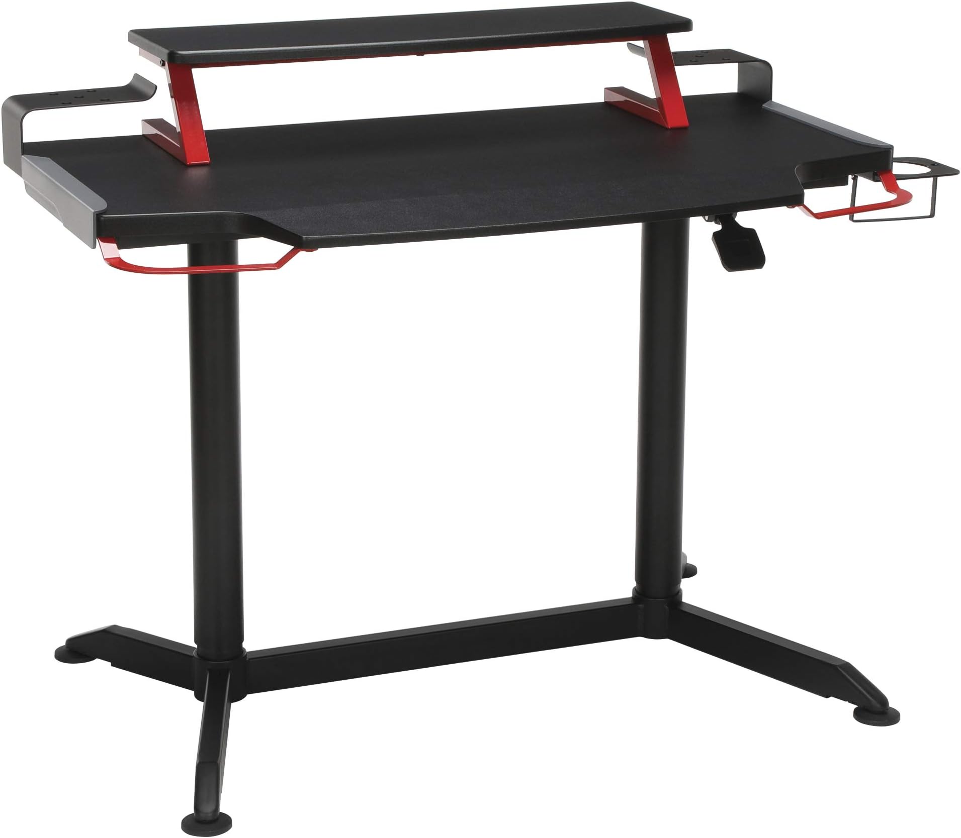 RESPAWN3000 Gaming Computer Desk Ergonomic Height Adjustable Gaming Desk, in Red RSP 3000 RED