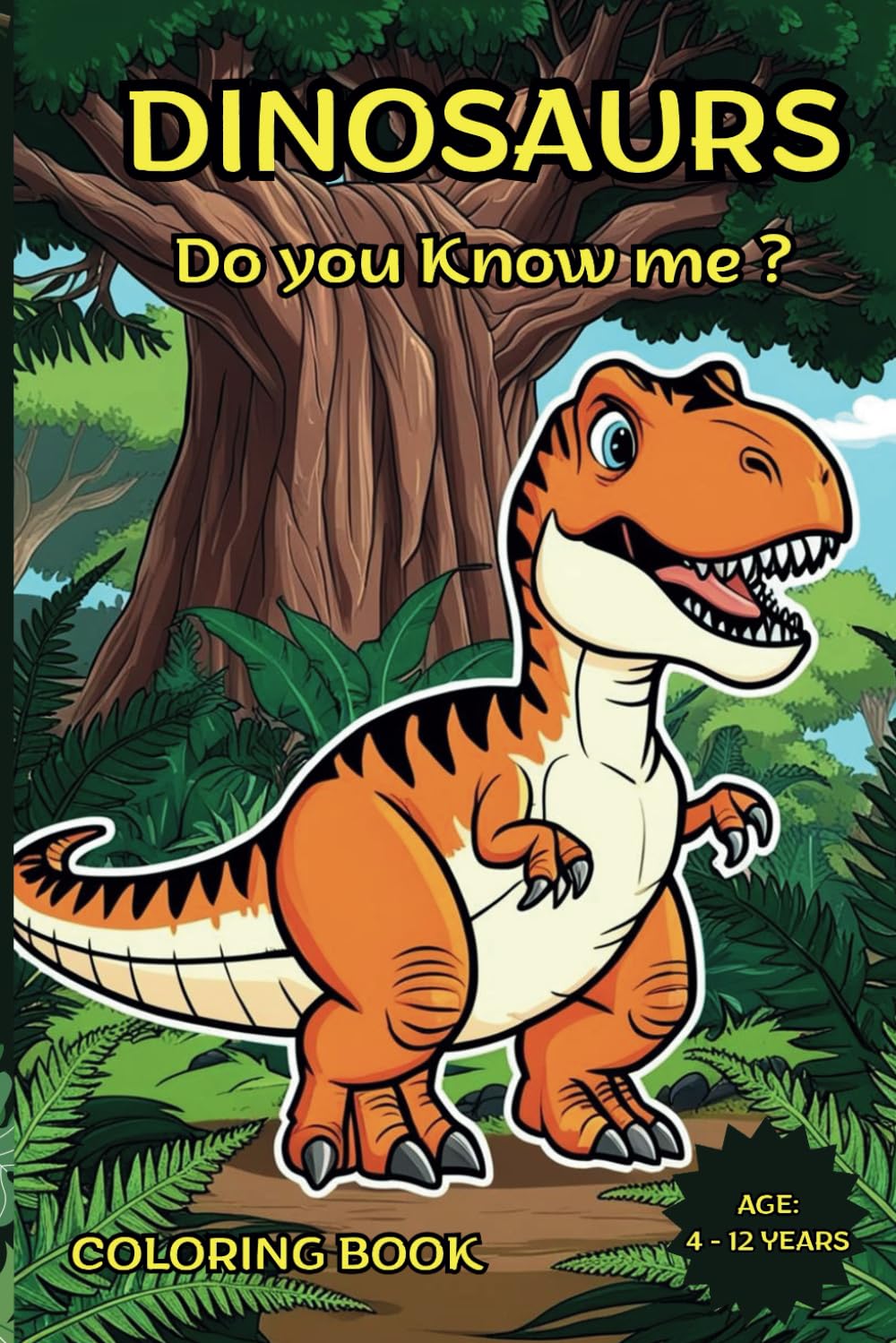 Dinosaurs Coloring Book "Do You Know me ?"