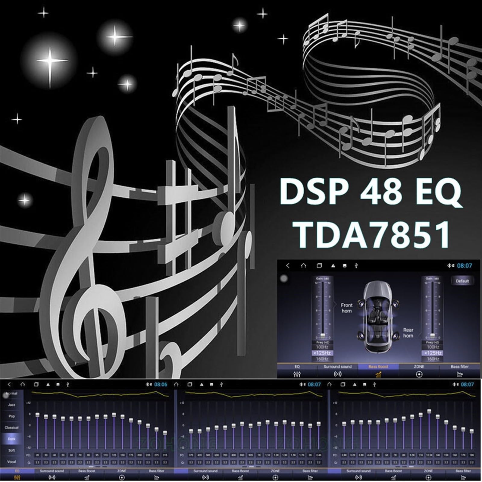 6 + 128G jednostka główna DSP dla Android 10 Prius XW30