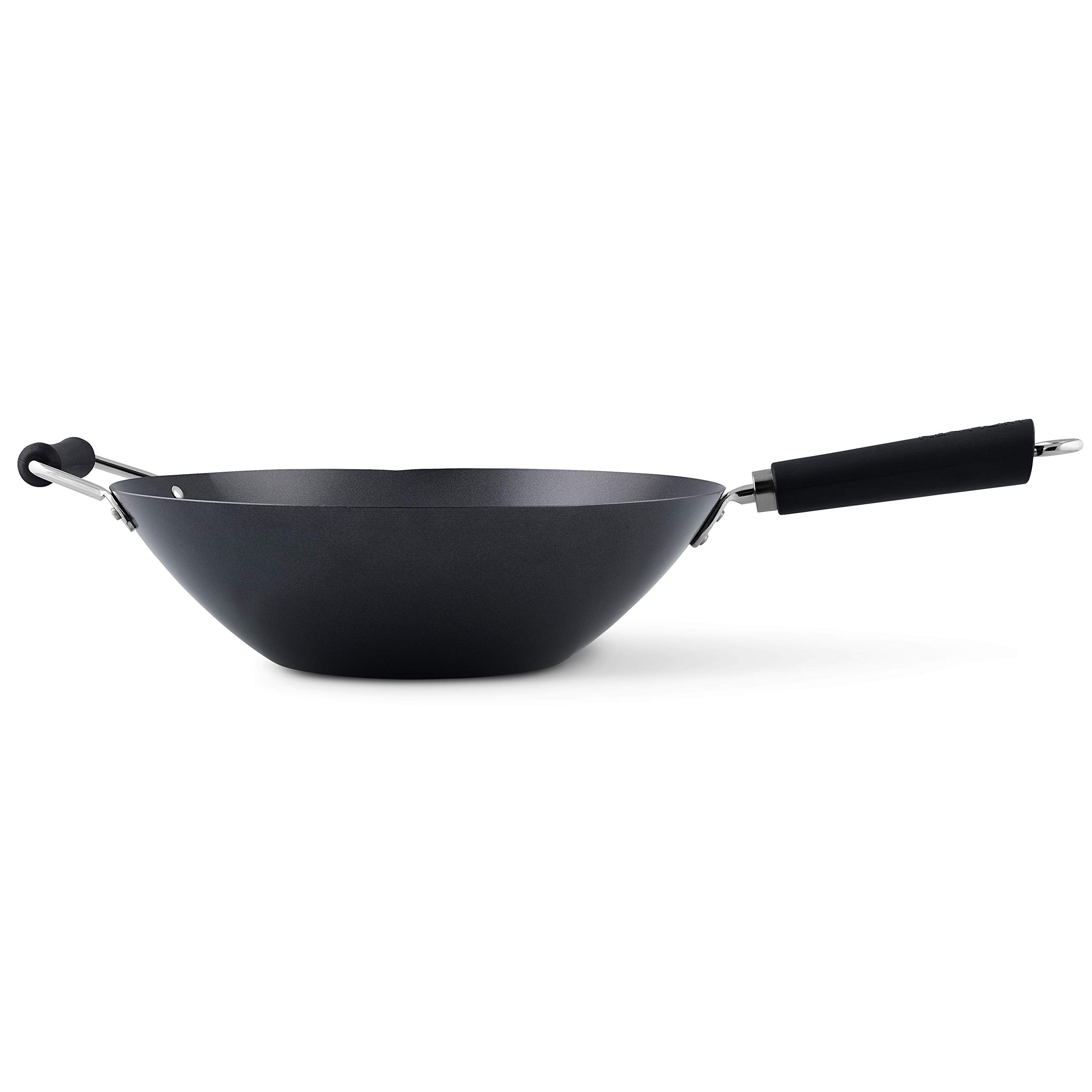 Ken Hom Excellence Wok 35 cm, Acero al Carbono, Wok Induccion