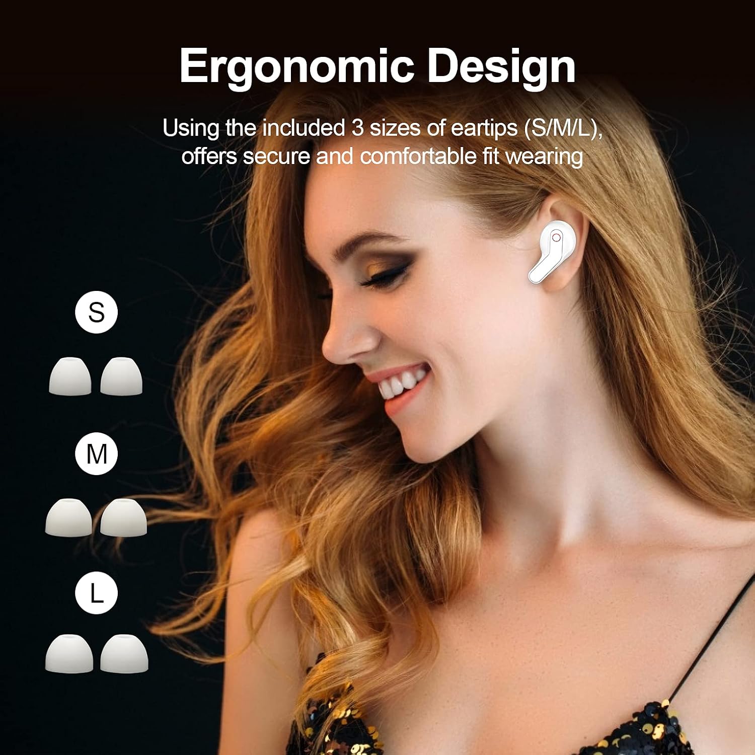 T15 Wireless Earbuds, in Ear Bluetooth 5.0 Headphones with LED Display Charging Case, Waterproof Low Latency Stereo True Wireless Earphones Touch Control Built in Mic Earbuds for Running Workout Gym