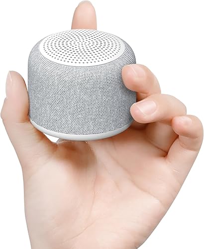 REACHER Máquina de sonido de ruido blanco de viaje, mini máquina portátil de ruido para dormir con 20 sonidos relajantes, pequeño altavoz Bluetooth,