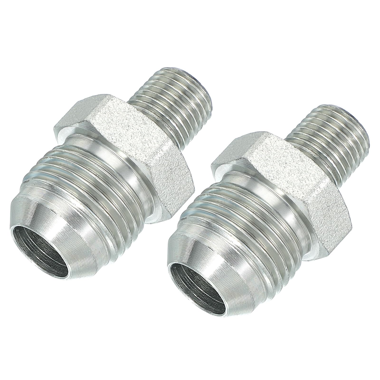 Raccord hexagonal en acier plaqué robuste avec filetage JIC 37° mâle