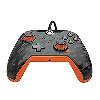 Vista 5 de PDP Wired Xbox Gaming Controller: Gamepad Licensed for Xbox Series X S, Xbox One, Windows PC, Audio Controls, 8ft Cable, 3.5mm jack, Mappable Negro