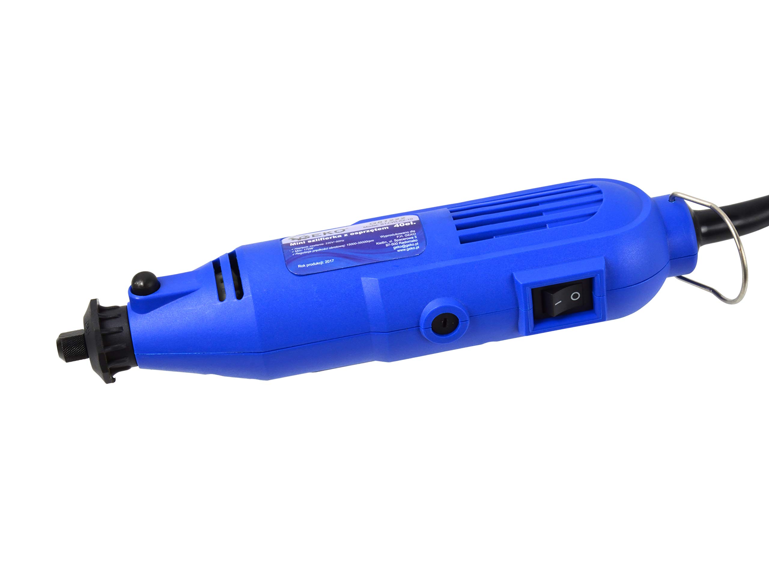 BSD Herramienta Multifunción, Mini Amoladora Eléctrica, Herramienta Rotativa con Accesorios - 40 piezas - 170W, 1000-35000 RPM