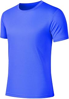 FZYLQY Men Sport Shirts UPF 50+ Quick Dry Rash Guard Top Athletic Running Swim Tee Performance Water Breathable T-Shirt