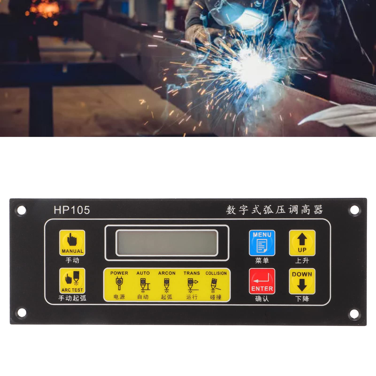 Cocoarm Kontroler Wysokości Palnika, Regulator Wysokości Palnika Plazmowego ze Stopu Aluminium DC 24 V 30 do 250 V Napięcie łuku, Automatyczne Ręczne Podnoszenie IP64 do Spawania Plazmowego CNC