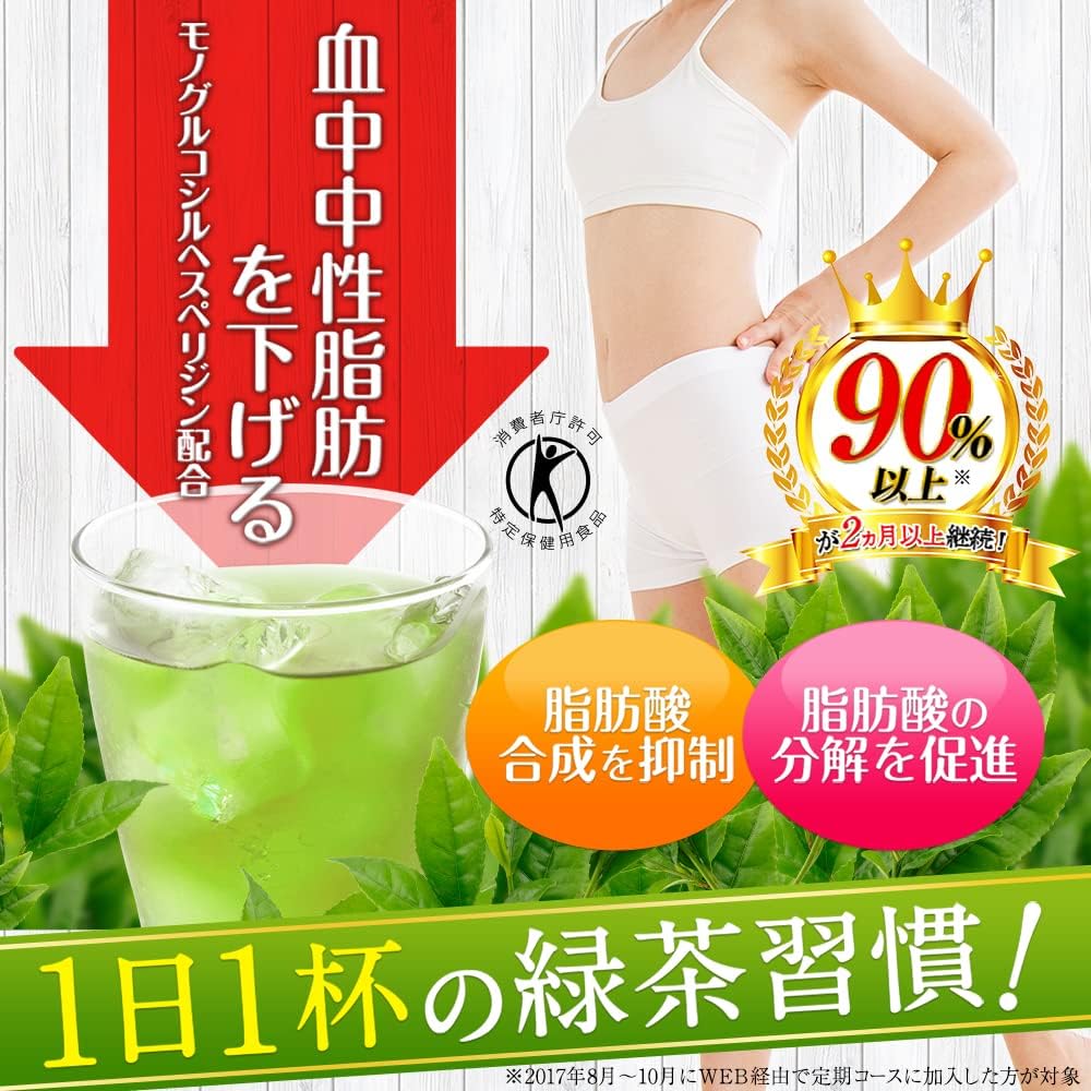 大正製薬「血中中性脂肪が高めの方の緑茶」　5箱セット　新品未開封 55_chuseisibo_gtea_1.jpg