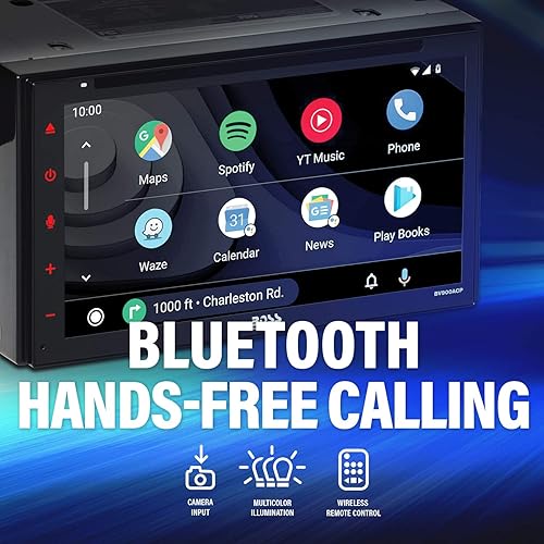 Miniatura 4 de BOSS Audio Systems Elite BV900ACP - Reproductor multimedia para automóvil con Apple CarPlay-Android Auto, doble Din, pantalla táctil capacitiva de