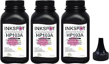 INKSPOT 103A Toner Powder for HP 103A/ W1103A Toner Cartridge Compatible for HP 1000, 1000a, 1000w, 1200, 1200a, 1200w Printers (3 Bottle)