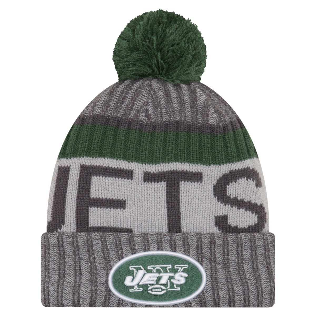 New Era NFL Sideline 2017 Bobble Beanie - New York Jets Multicoloured