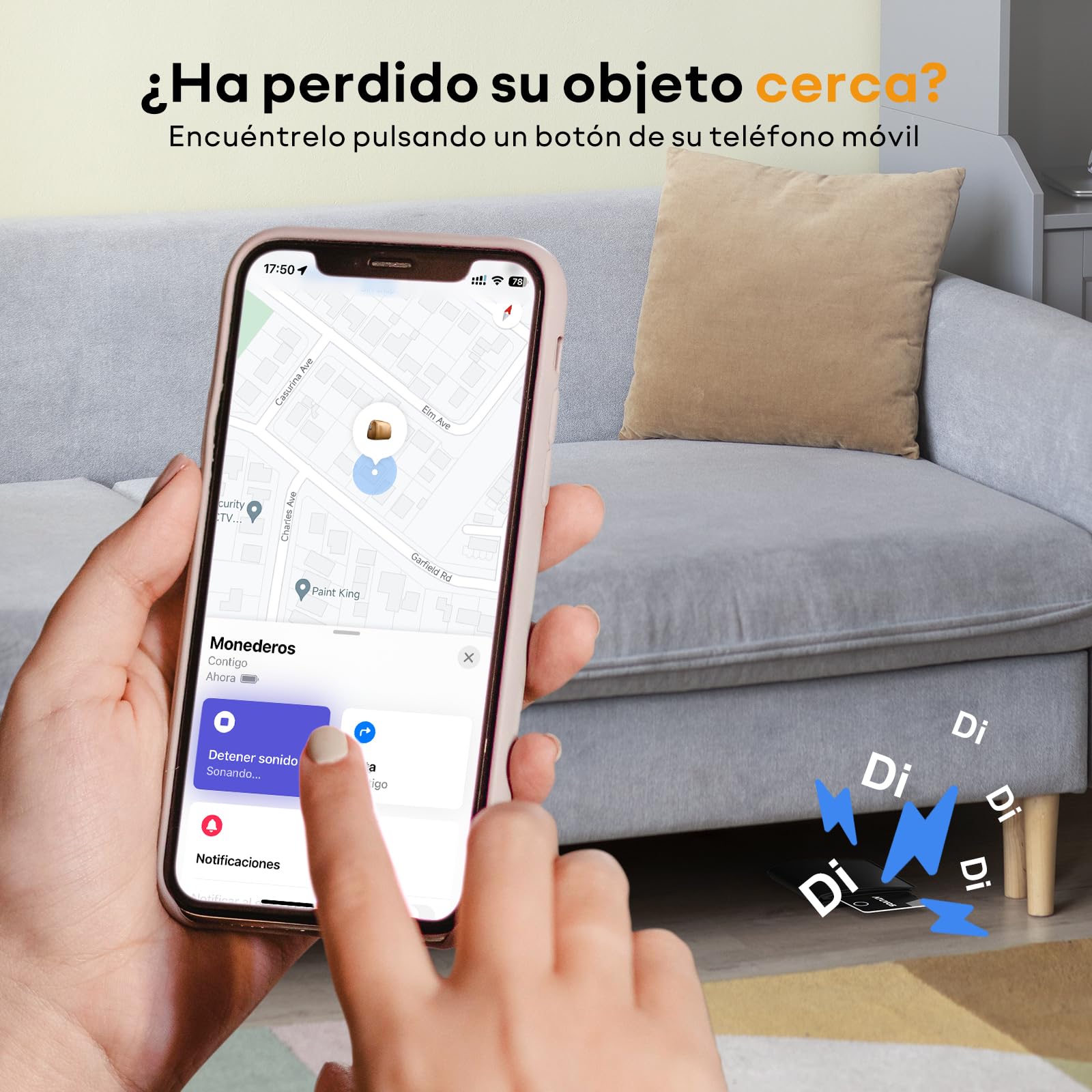 ATUVOS Air Tag Card Tracker 1.6mm 2 Pack Negro, Bluetooth Smart Localizador Compatible con APP Buscar Apple (Sólo iOS, Android Not Supported), Rastreador Buscador para Cartera, Maletas, Pasaporte, etc — view 3