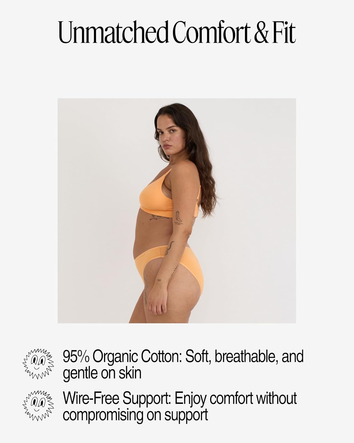 Organic Basics Womens Core Organic Cotton Triangle Bralette - Image 6