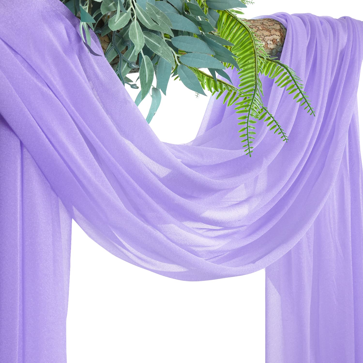 RESOYE Wedding Arch Drapery Fabric - 27x216 Inch Chiffon Scarf For Ceremony Decor - View #8