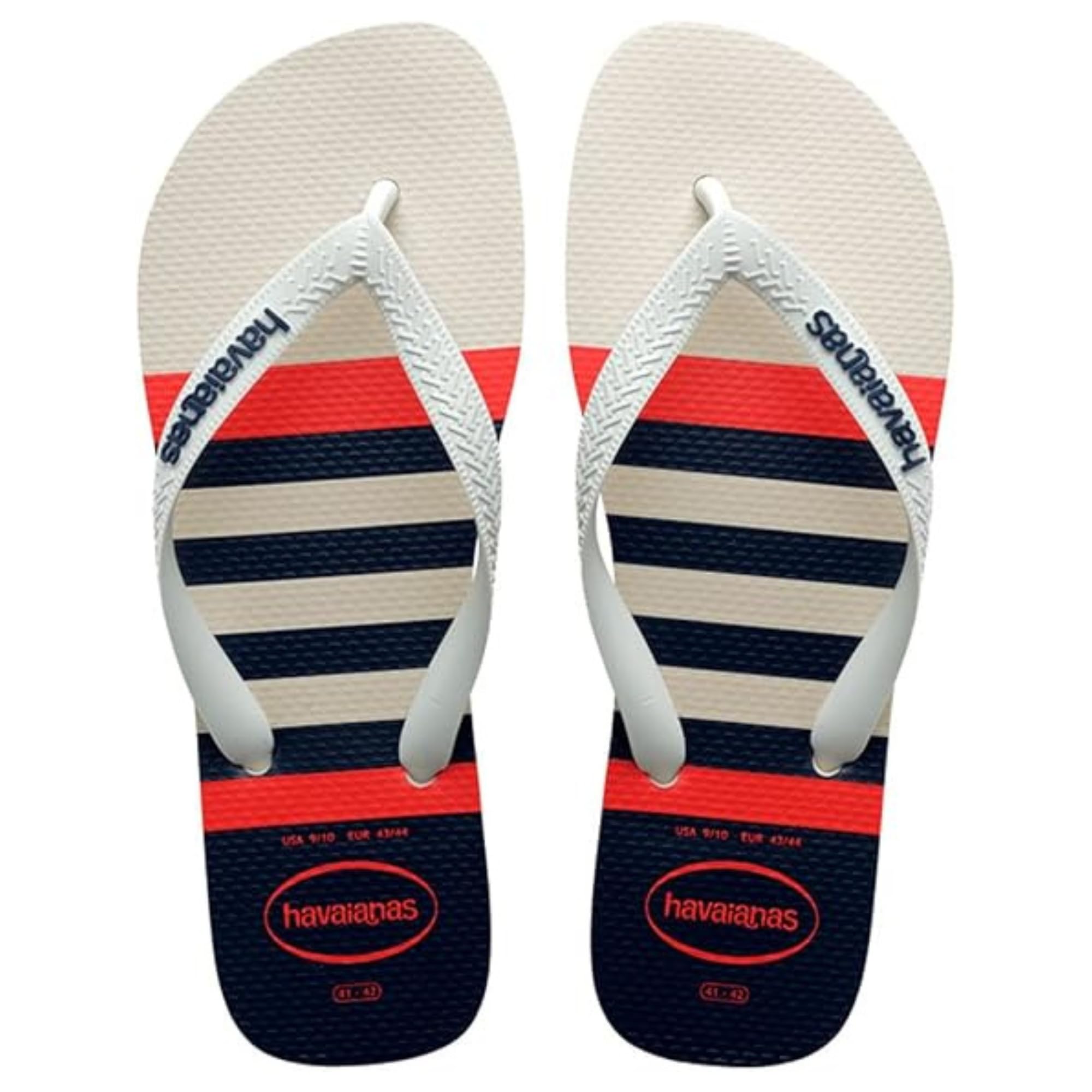 Havaianas - Top Nautical, Comfortable, Lightweight, and Versatile Flip-Flops, Nautical-Inspired Design, Wide Straps, Men
