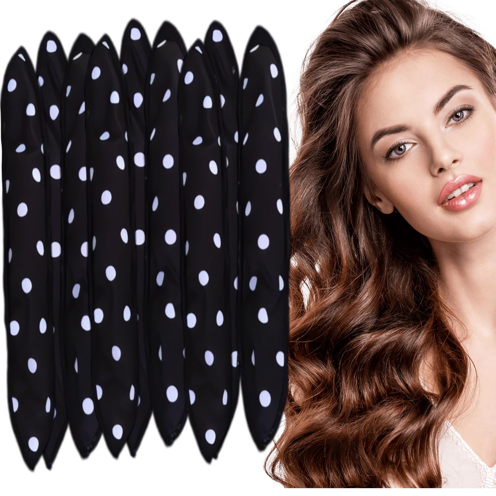 Soft Hair Rollers to Sleep in - Black Pillow Rollers