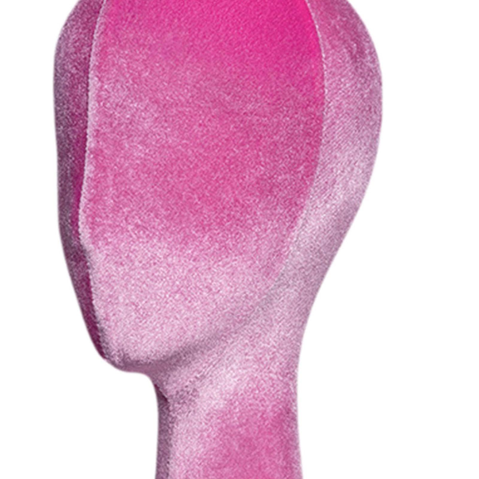 Haarteilständer, Weiblicher Kopf, Schaufensterpuppe, Samtkopf, Kopfform, Perückenständer Aus Fiberglas, Geeignet für Geschäfte, Einkaufszentren, Rose Rot