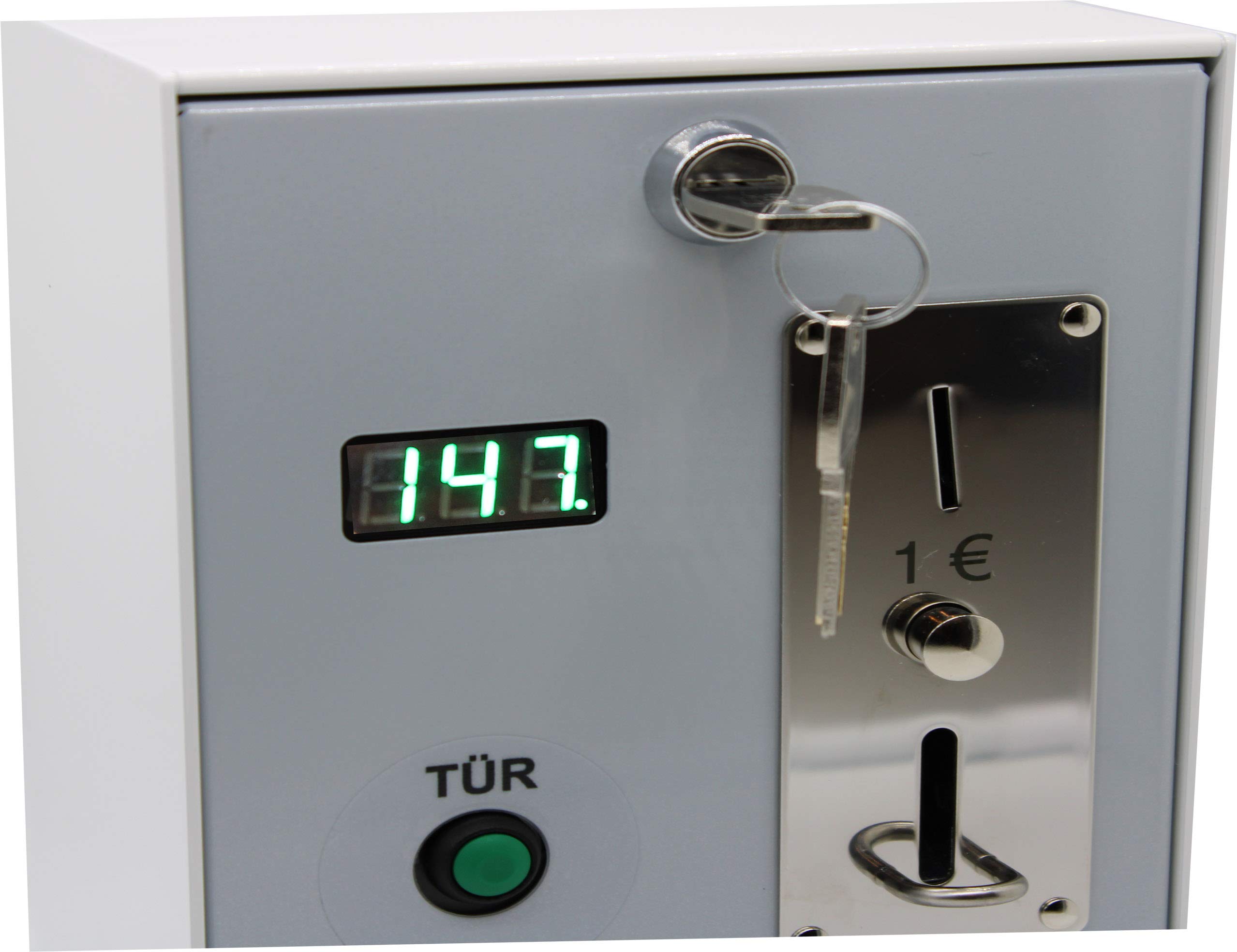 Münzautomat Beckmann EMS 57 MP TE, ideal für Waschmaschinen, Münzprüfer für 1 Euro