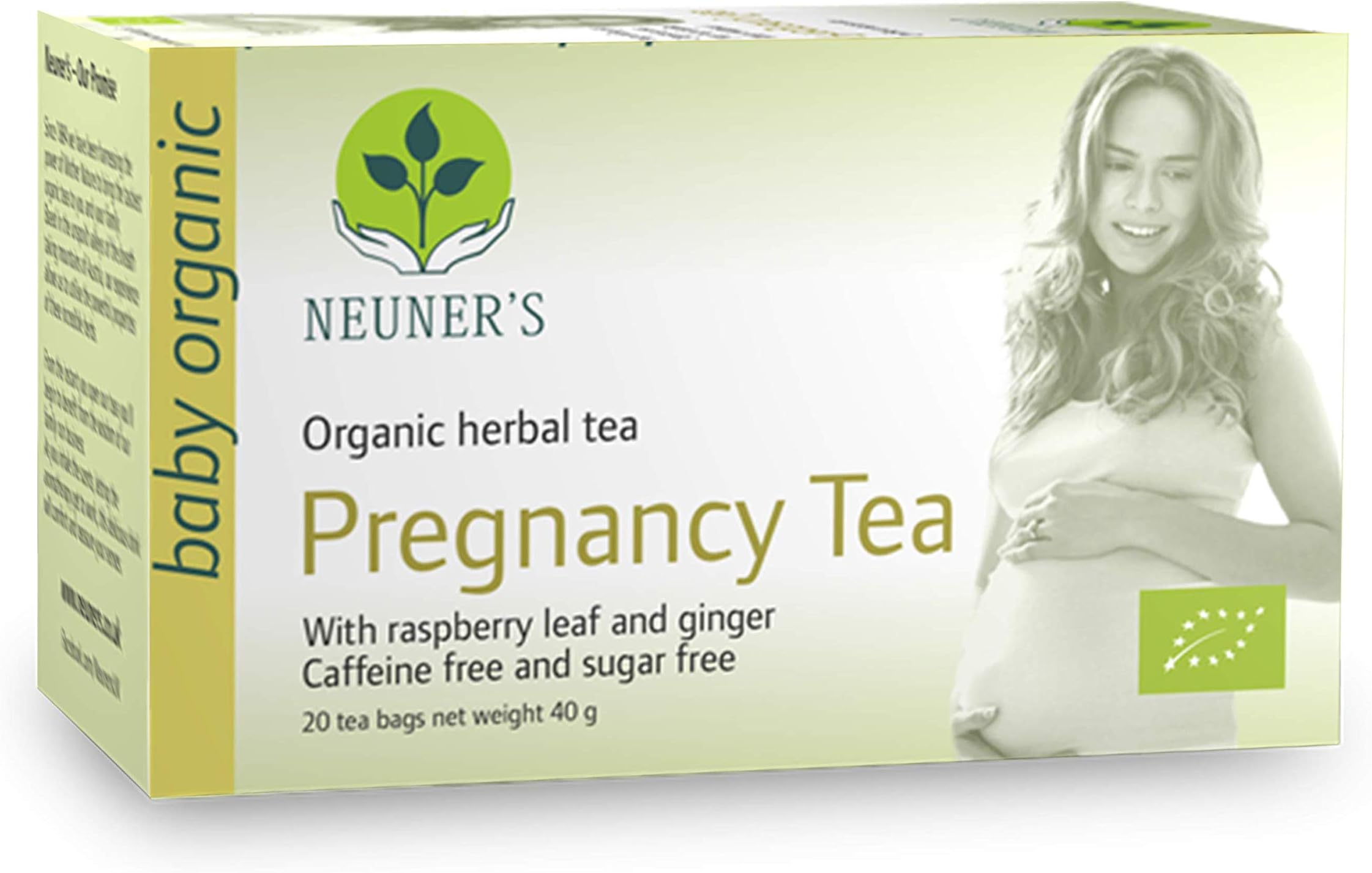 Neuner's | Pregnancy Tea | Herbal Blend With Raspberry Leaf And Ginger Caffeine Free And Sugar Free (20 Tea Bags)