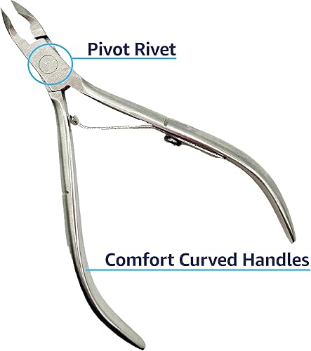 Miniatura 3 de ClipperPro - Pinzas de cutícula de acero inoxidable para el cuidado de uñas, pedicura, manicura, herramientas de uñas, herramienta para quitar