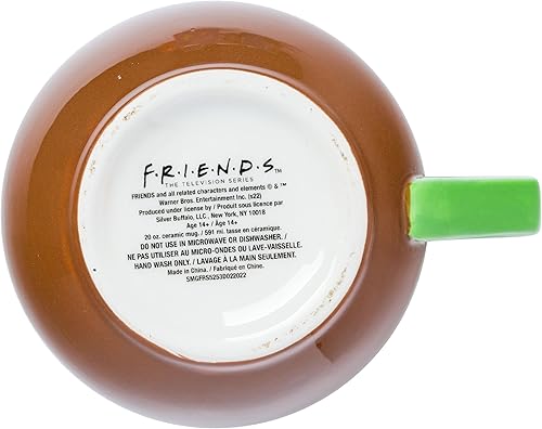 Miniatura 4 de Silver Buffalo Friends Central Perk - Taza de cerámica esculpida en 3D, 20 onzas