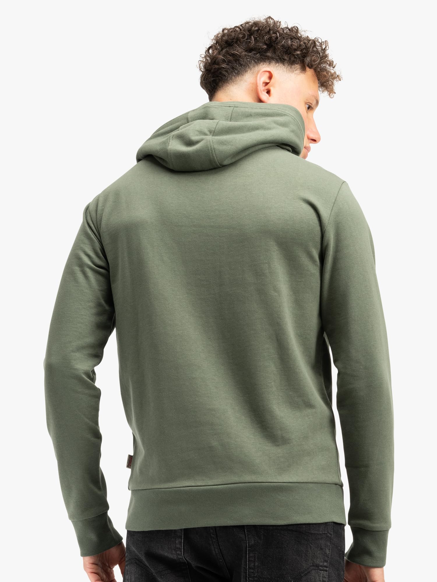 Lonsdale London FREMINGTON Hombre Sudadera con Capucha Gris Regular