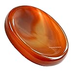 Amazing Gemstone Carnelian Worry Stone Crystals and Healing Stones - Stress Relief Gifts - Piedra Crystal Fidget for Meditation, Relaxation - Unique Stocking Stuffers and Birthday Gifts