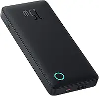 Carregador Portátil Baseus Digital Display Power Bank carregamento rápido 15W/22.5W (Preto 15W, 10000 Milliamp Hours)