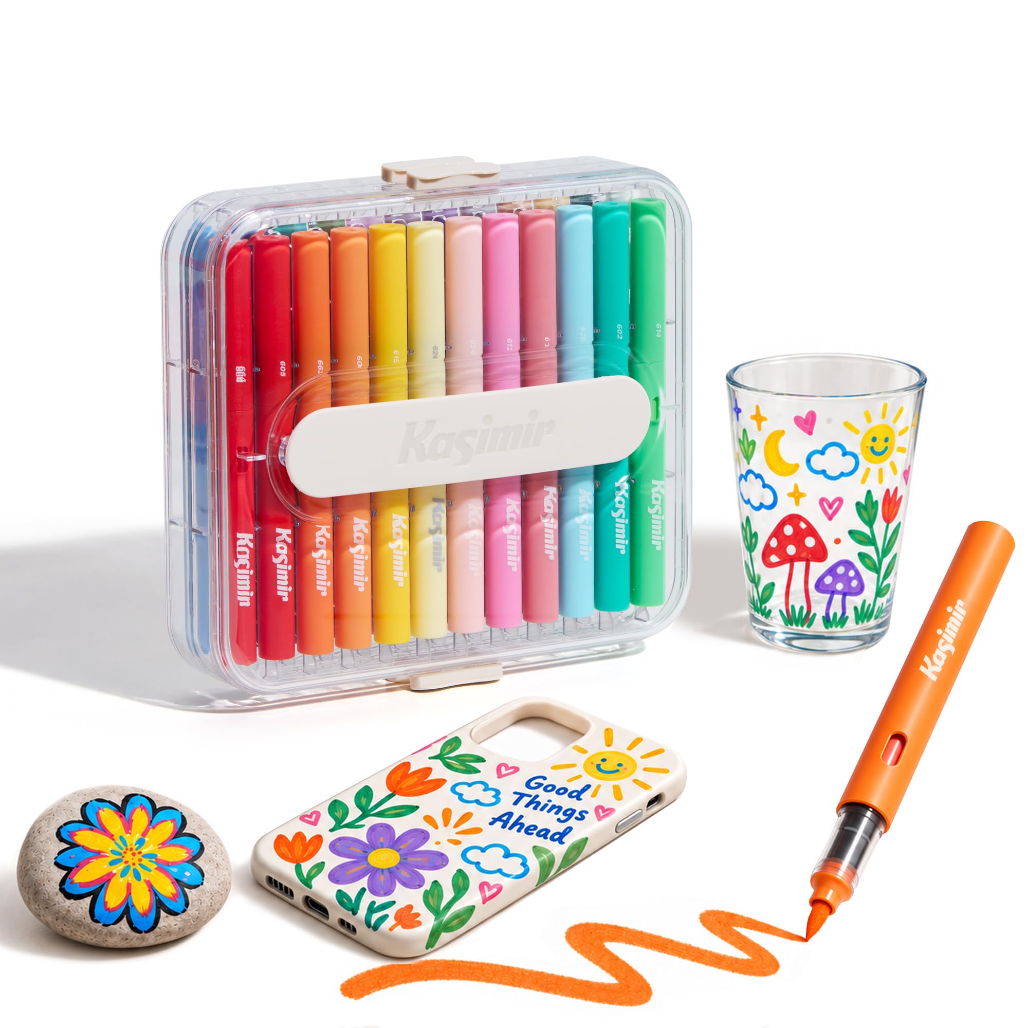 Kasimir Acrylic Paint Markers - 24 Colors -1