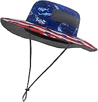 Vista 6 de BASSDASH Sombrero de pesca solar UPF 50+ resistente al agua con solapa desmontable para el cuello