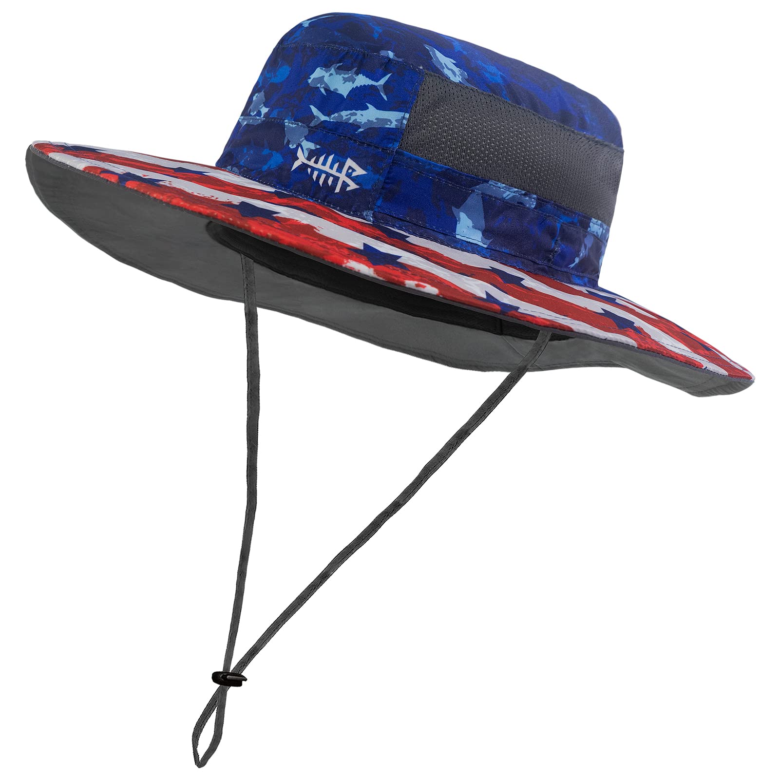 Bassdash UPF 50+ Sombrero de Pesca Solar Resistente al Agua con Solapa de Cuello Desmontable — view 39