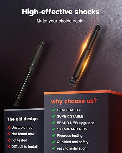 Miniatura 5 de Cciyu - Juego de amortiguadores para Toyota, 4 amortiguadores delanteros y traseros para Toyota 4Runner de 1984, 1985, 1986, 1987, 1988, 1989, 1986,