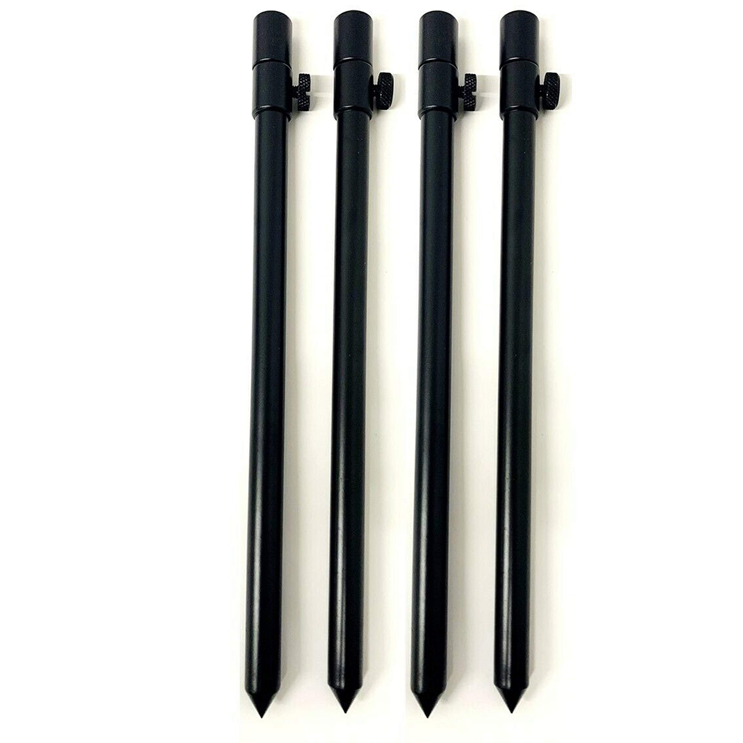 Lidsters Fishing Supplies Ltd Black 4 X 50-90Cm Thick 16Mm Carp Coarse Ali Banksticks Bank Sticks Fishing
