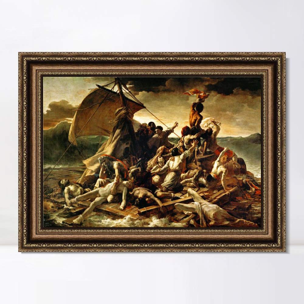 Amazon.com: INVIN ART Framed Canvas Art Giclee Print The Raft of