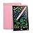 Genialba LCD Writing Board 16 Inches, Colourful Electronic Tablet, Portable Erasable Drawing Board, Graphic Tablet for Children\'s Games 3 4 5 6 7 Year Old Kid Boys Girls (Pink)