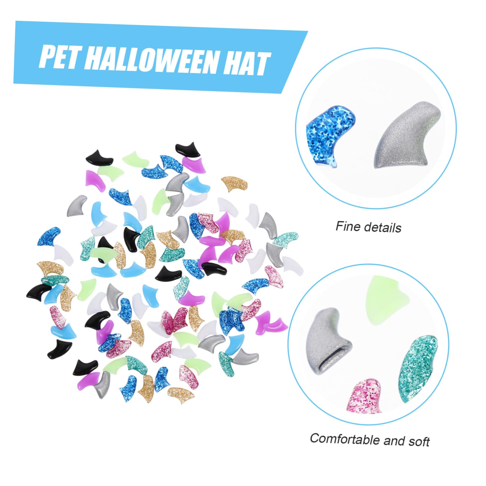 SUPVOX 30 Ensembles De Kit D'Ongles pour Chat Couvre-Ongles pour Animaux De Compagnie Couvre-Ongles pour Fournitures Quotidiennes Griffes pour Animaux De Compagnie Griffes De Chat