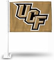 Vista 28 de Rico Industries Bandera de coche de doble cara de la NCAA, gran accesorio para automóvil