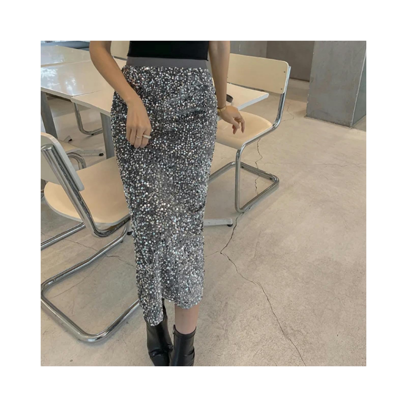 Spódnica Fashion Design Długie spódnice dla kobiet Na cały sezon Damska Casual Streetwear All Match Spódnica midi