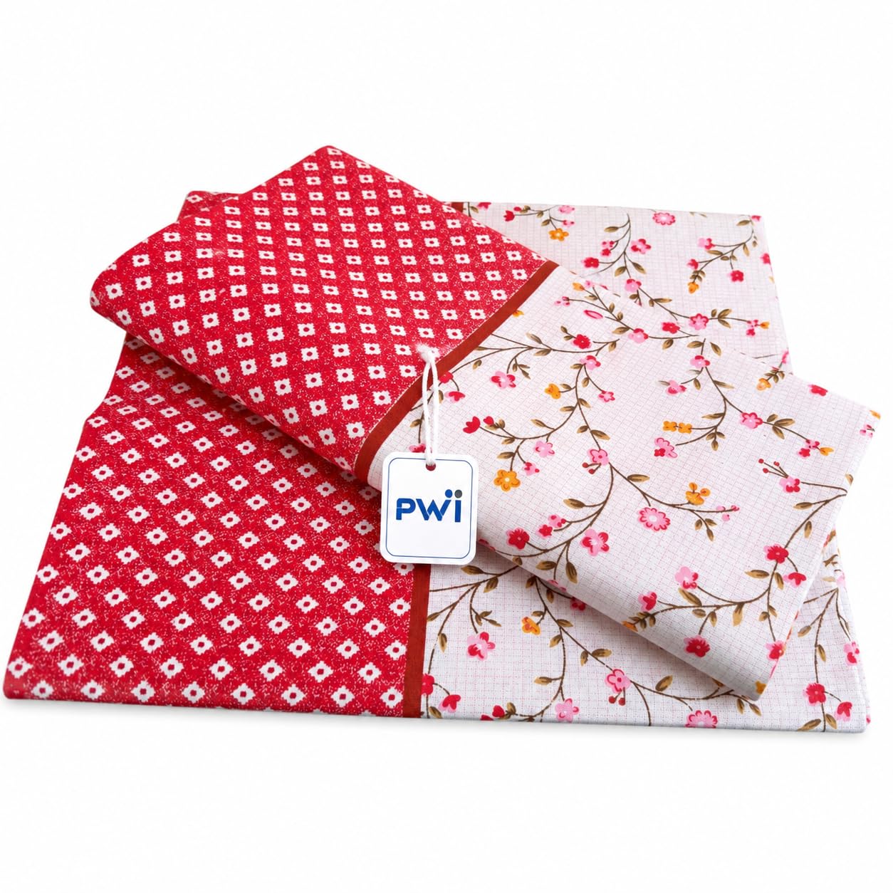PWi Pure Cotton Top Sheet Set of 2, Single Bed 152x229 cm 300 TC | Floral Print, Soft & Breathable, Single Bed Size, 300 Thread Count, Pure Cotton-image-22