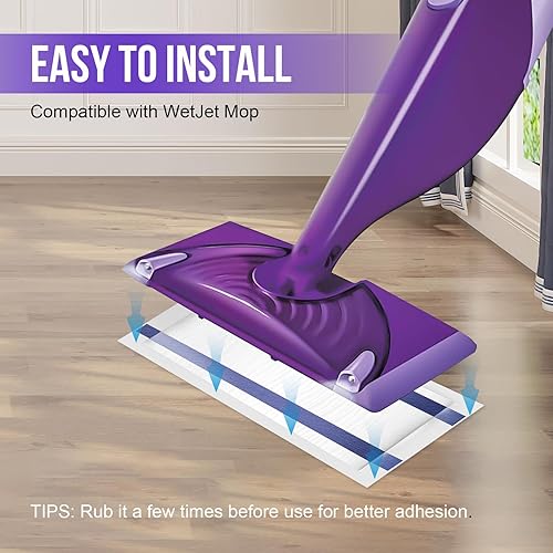 Miniatura 5 de Repuesto de almohadilla de trapeador compatible con mopa Wet Jet, desechable multisuperficie, limpiador de pisos de madera dura, almohadillas de