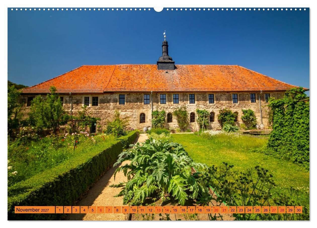 Michaelstein - Kloster mit Klang (hochwertiger Premium Wandkalender 2027 DIN A2 quer), Kunstdruck in Hochglanz: Architektur, Fischzucht, Gärten und ... Michaelstein fasziniert (CALVENDO Orte)