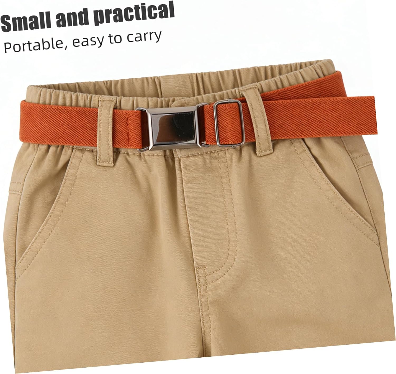 2pcs Elastic Waist Belts for Boys – Stretchable Adjustable Waistband for Pants, School Uniform, Jeans, Casual Wear